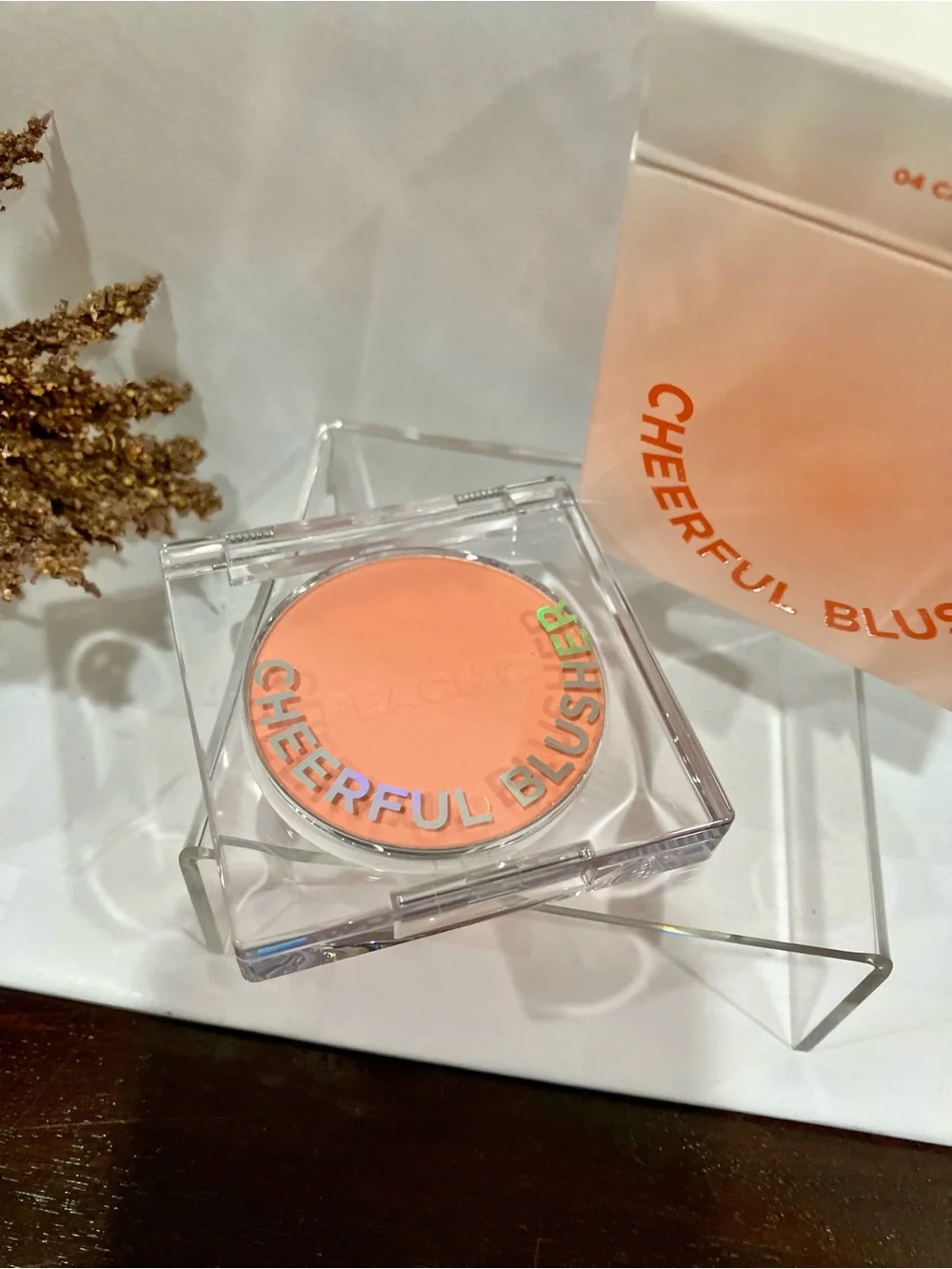 Cheerful Blusher in Carrotful- peach/Coral Cheek Blush